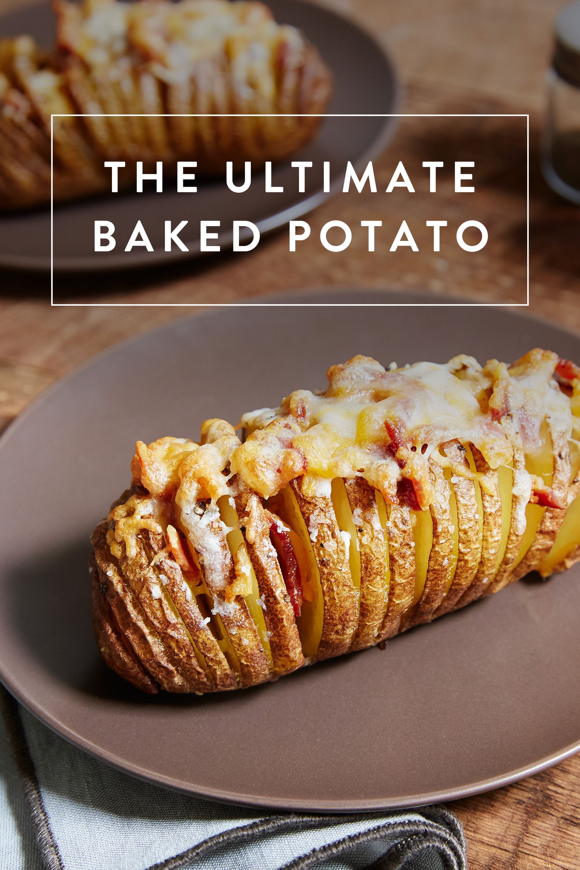 The Ultimate Baked Potato. The best hasselback potato recipe. Serve with your favorite Fall dish and please a crowd instantly.