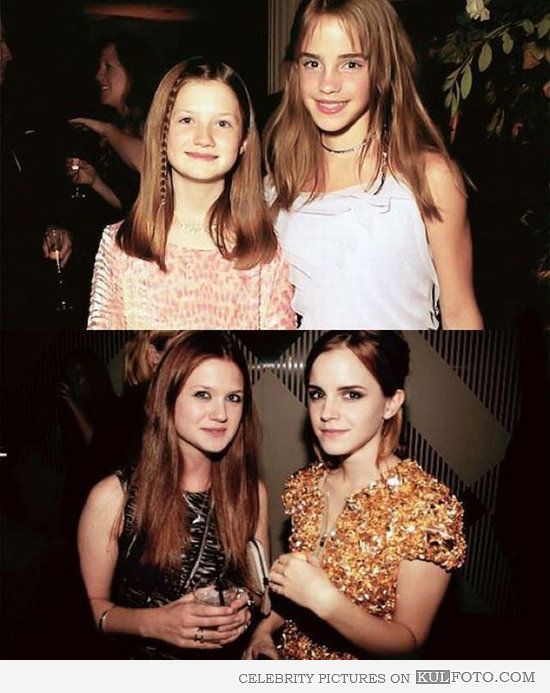 Then and now: Bonnie Wright and Emma Watson – Funny “then and now” photos of Bonnie Wright and Emma Watson as kids from Harry