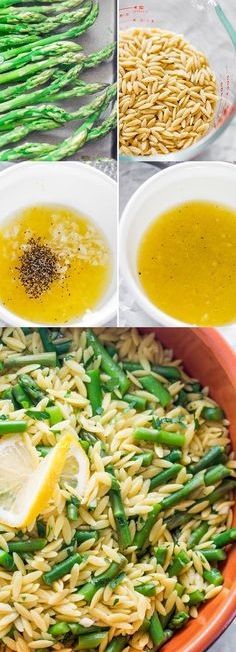 This Lemon Orzo with Asparagus is a simple, yet elegant dish that could be served as a side dish or starter.