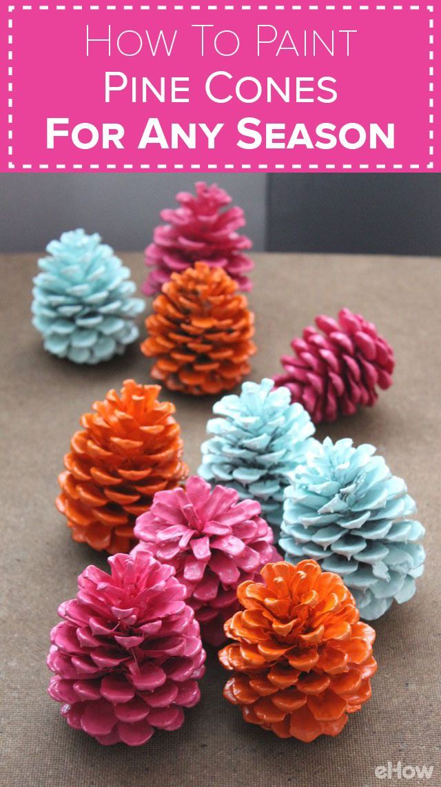 Paint pine cones any color for any season! It’s no longer reserved for winter decor, you can use pine cones to spruce up your home