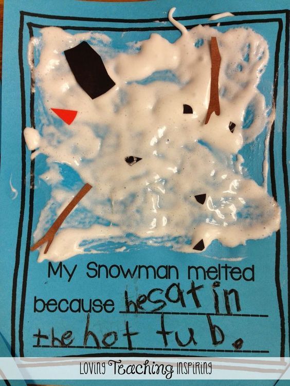 Sneezy the Snowman winter craft