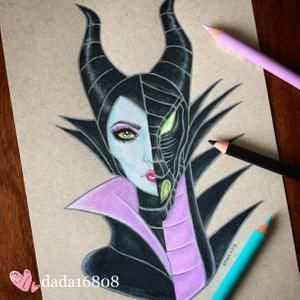 “Maleficent” Print -   20 disney tattoo maleficent
 ideas