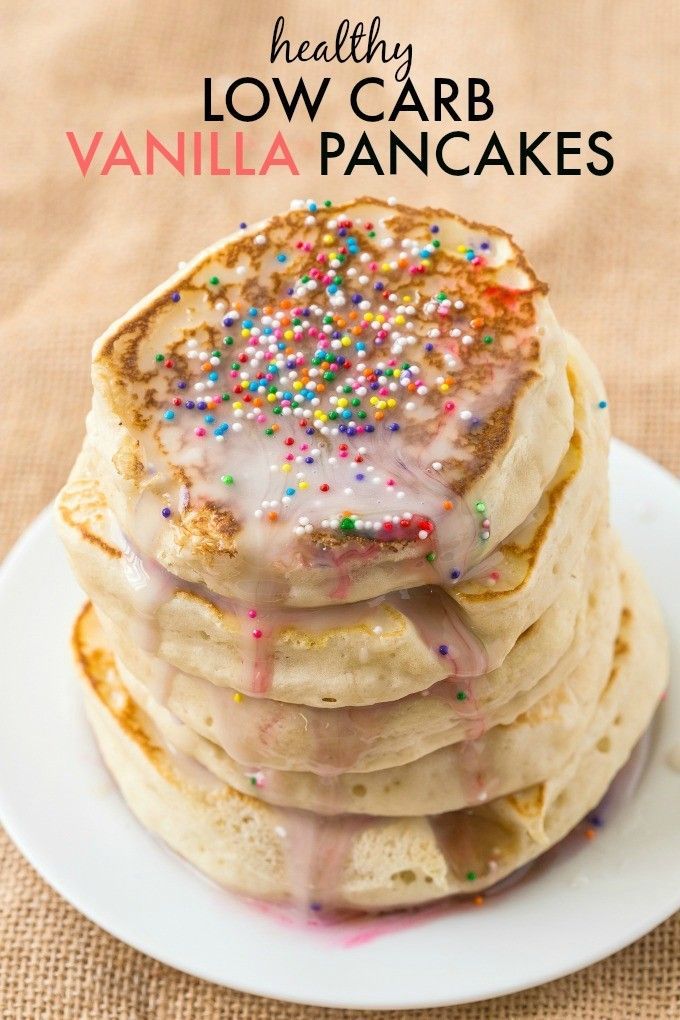 Healthy Thick and Fluffy Low Carb Pancakes which are SO easy, delicious and low in calories but you wouldn't tell- The best low carb pancakes out there! {vegan, gluten free, paleo recipe}- thebigmansworld.com -   22 low carb pancakes
 ideas