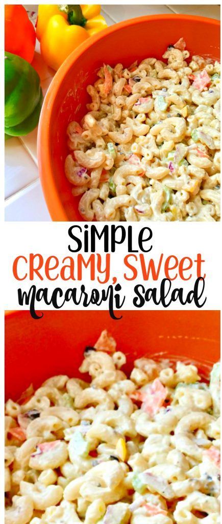 Easy & Creamy Macaroni Salad -   22 macaroni salad recipes ideas