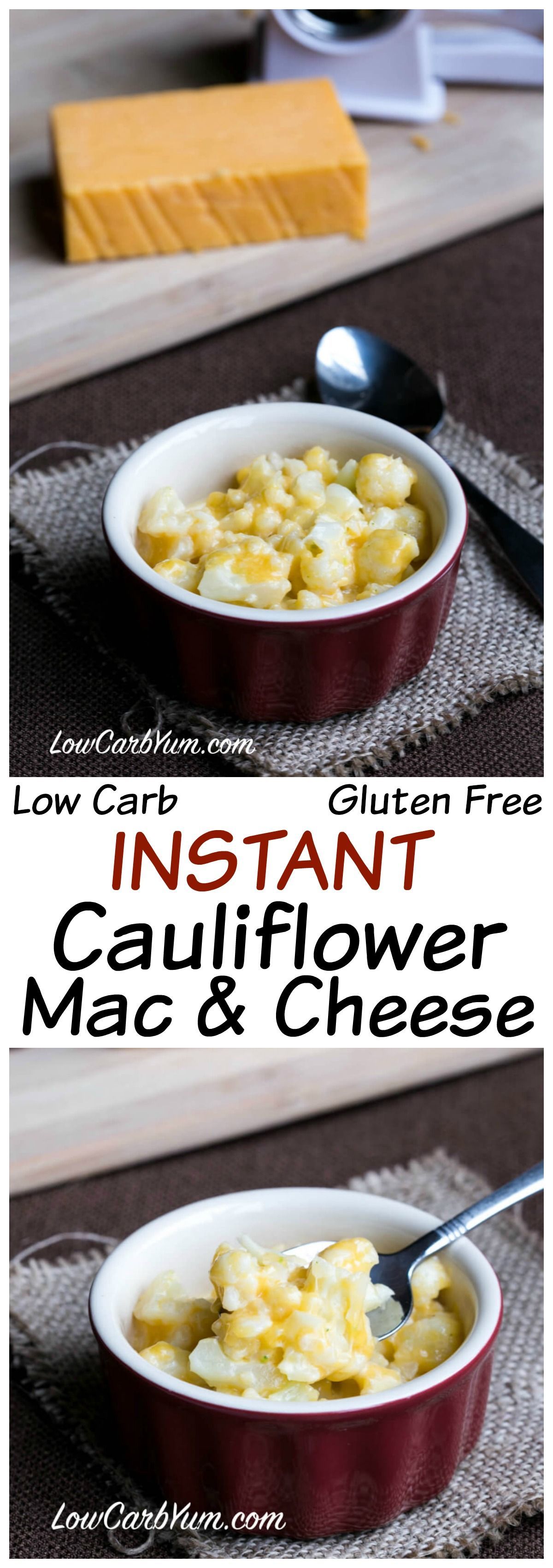 An instant low carb cauliflower mac and cheese recipe that is ready in less than 5 minutes. This quick cauli mac and cheese only requires 3 ingredients! Gluten free keto -   23 cauliflower recipes microwave
 ideas
