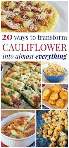 20 Ways to Transform Cauliflower into Almost Everything -   23 cauliflower recipes microwave
 ideas