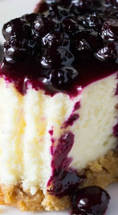 Lemon Cheesecake with Blueberry Compote -   23 lemon cheesecake recipes ideas