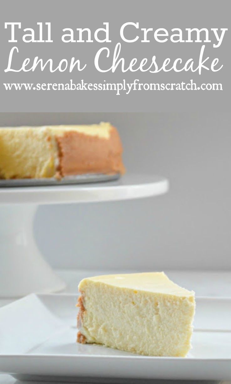 Tall and Creamy Lemon Cheesecake -   23 lemon cheesecake recipes ideas