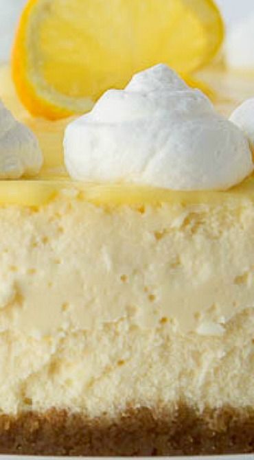 Lemon Cheesecake with Lemon Curd Topping -   23 lemon cheesecake recipes ideas