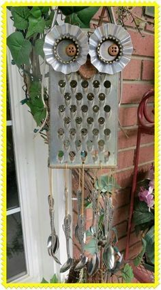 Saucepan Lid Owls Are Beyond Adorable -   23 owl crafts outdoor
 ideas