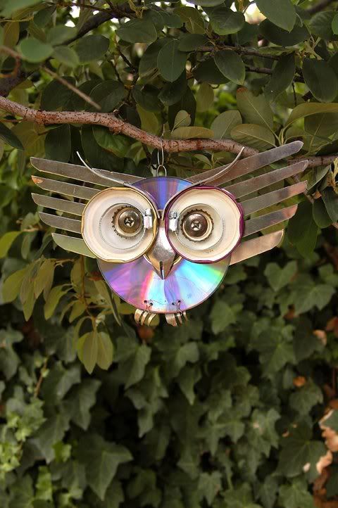 Upcycle – Make an Owl -   23 owl crafts outdoor
 ideas