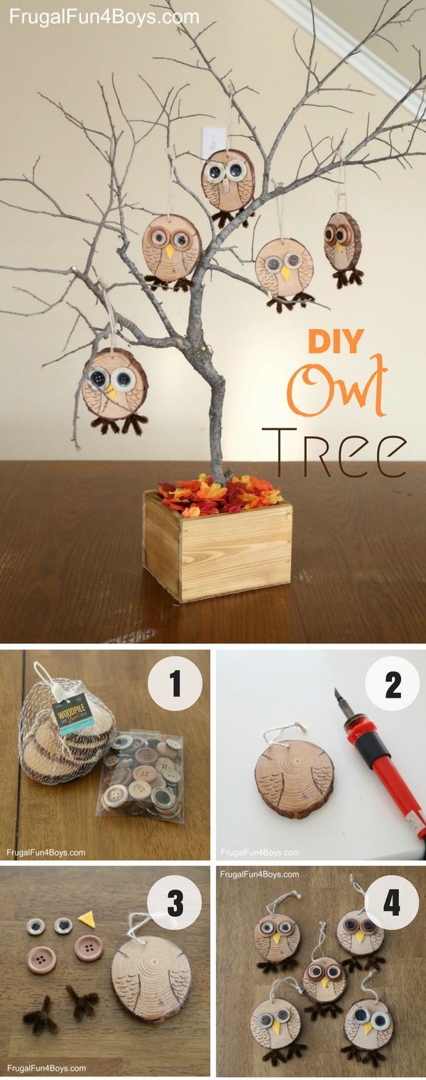 15 Home Decor DIYs to Be Different This Fall -   23 owl crafts outdoor
 ideas