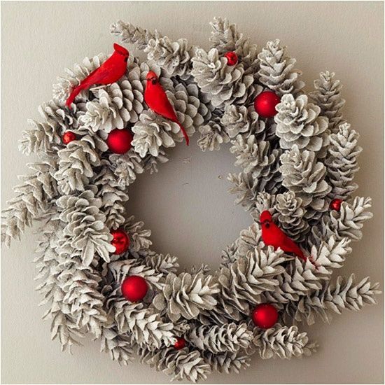 Fall to Winter Rustic Decor with Pine Cones -   23 pinecone crafts white ideas