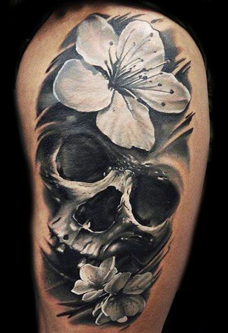 Skull tattoo by U Gene -   23 skull tattoo ideas