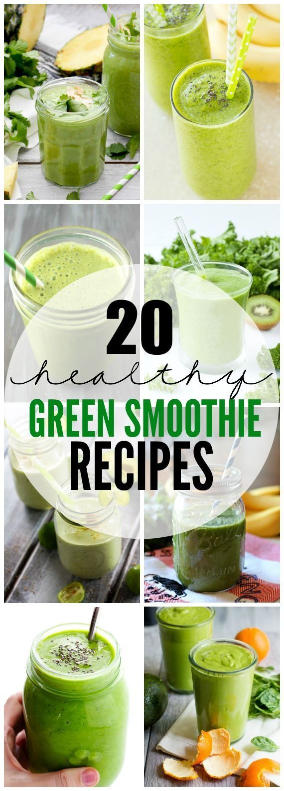 Green smoothies are a quick and simple way to get your veggies in and jumpstart your day with natural energy! Here are 20 Healthy Green Smoothie Recipes to give your body the nutrition it needs to tackle the day. -   23 veggie smoothie recipes
 ideas