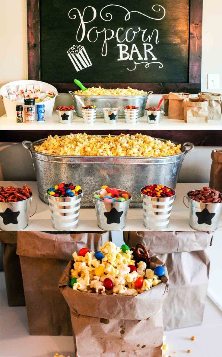 Ultimate Popcorn Bar -   24 diy bar party
 ideas