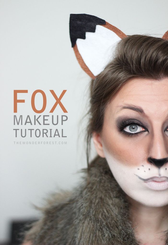 Fox Makeup Tutorial for Halloween -   24 diy costume fox ideas