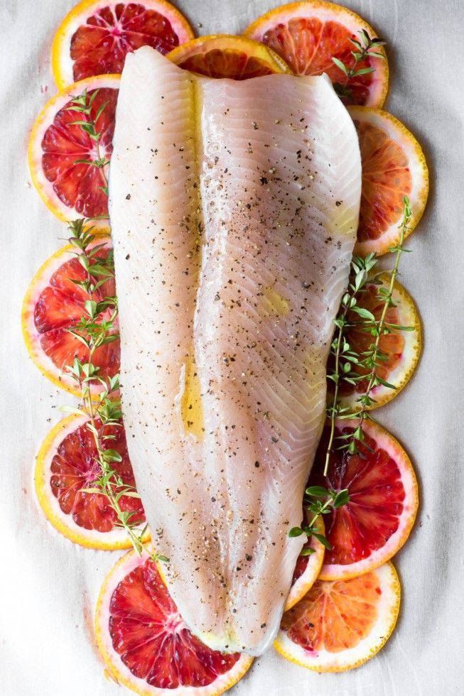 Fish with Blood Orange and Thyme in Parchment -   24 fish recipes trout
 ideas