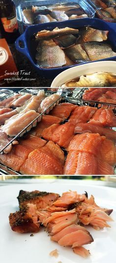 Smoked Rainbow Trout: This rainbow trout brine and smoking recipe adds a mild sweet flavor and flakey-firm texture to your fish. Serve on sourdough bread or wheat things with cream cheese, capers and a little diced red onion. -   24 fish recipes trout
 ideas