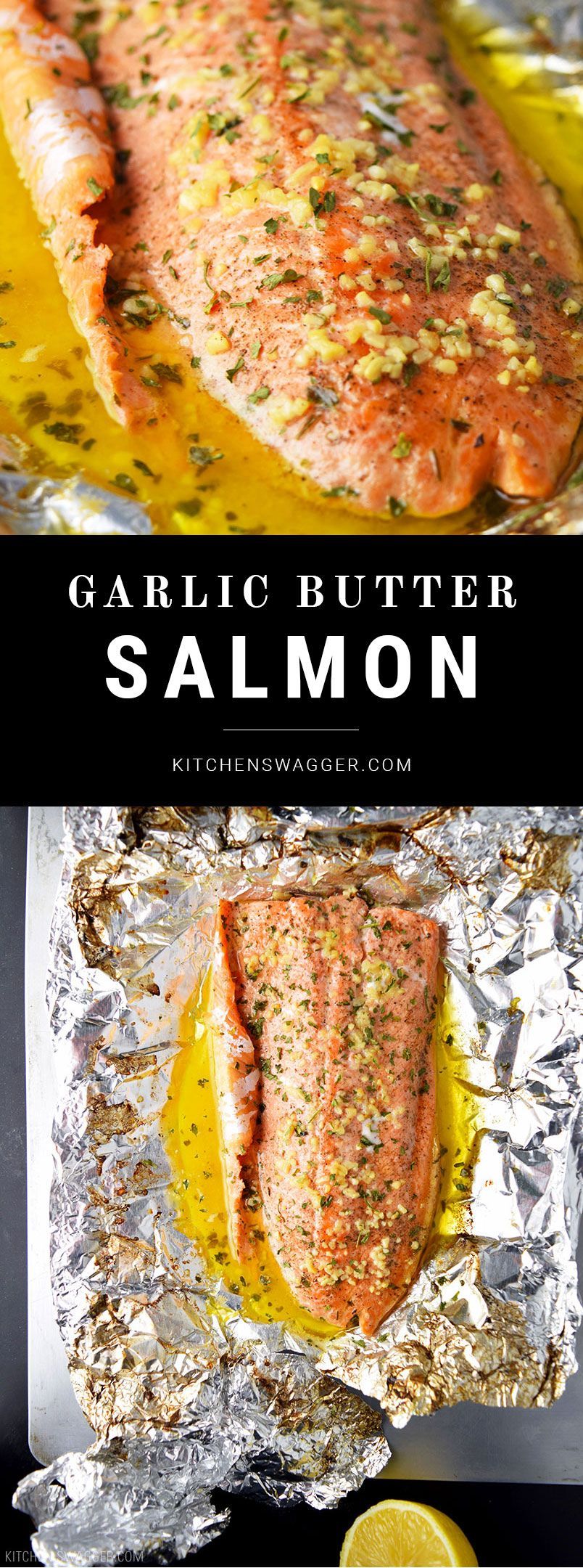 Garlic Butter Steelhead Trout in Foil -   24 fish recipes trout
 ideas