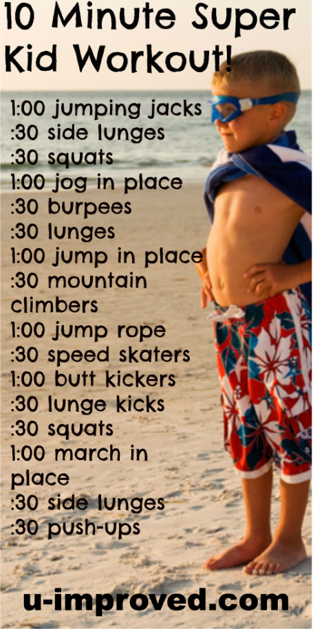 24 fitness challenge for kids
 ideas