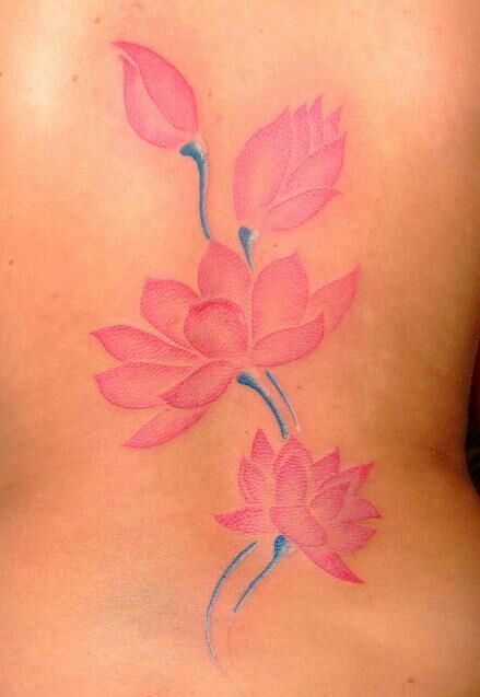Pink lotus tattoo -   24 pink lotus tattoo
 ideas
