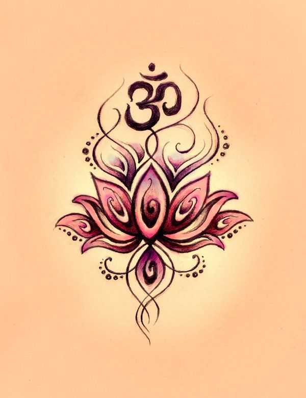 Lotus / OM by ~Ingrima on deviantART -   24 pink lotus tattoo
 ideas