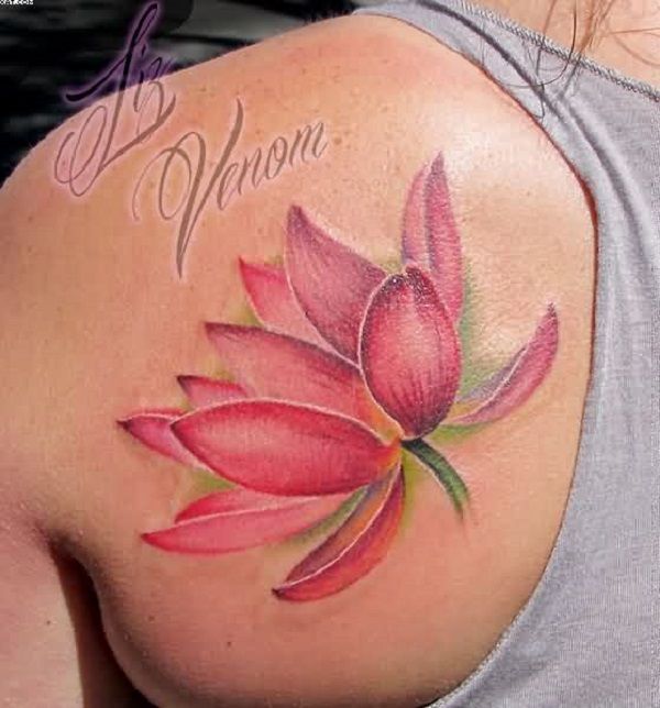 70 Lotus Tattoo Design Ideas -   24 pink lotus tattoo
 ideas