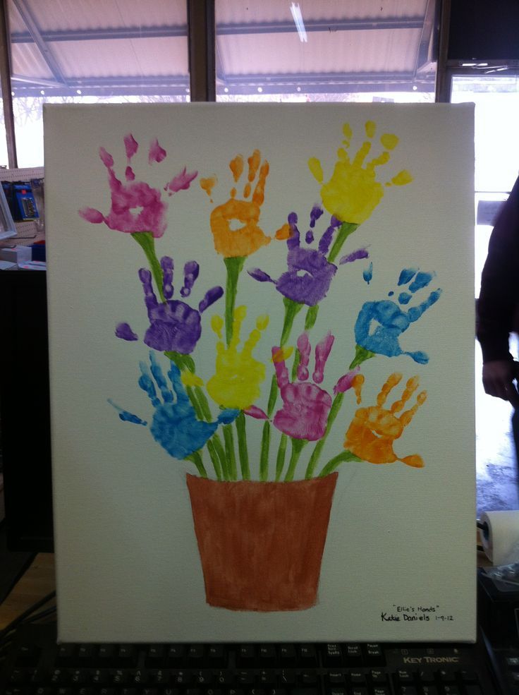 handprint-flower | Crafts and Worksheets for Preschool,Toddler and Kindergarten -   24 toddler crafts for girls
 ideas
