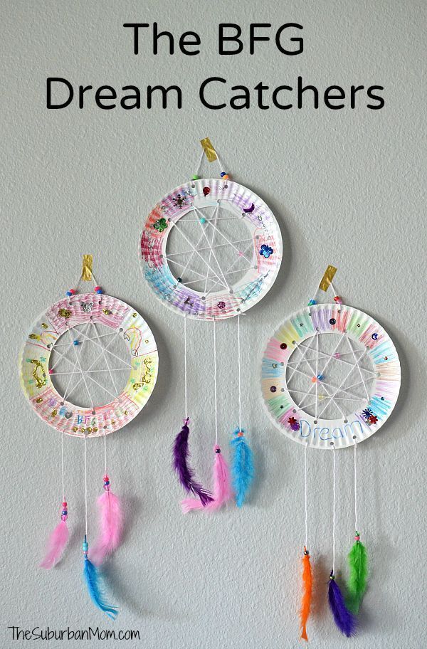 The BFG Paper Plate Dream Catchers Kids Craft The Suburban Mom -   24 toddler crafts for girls
 ideas