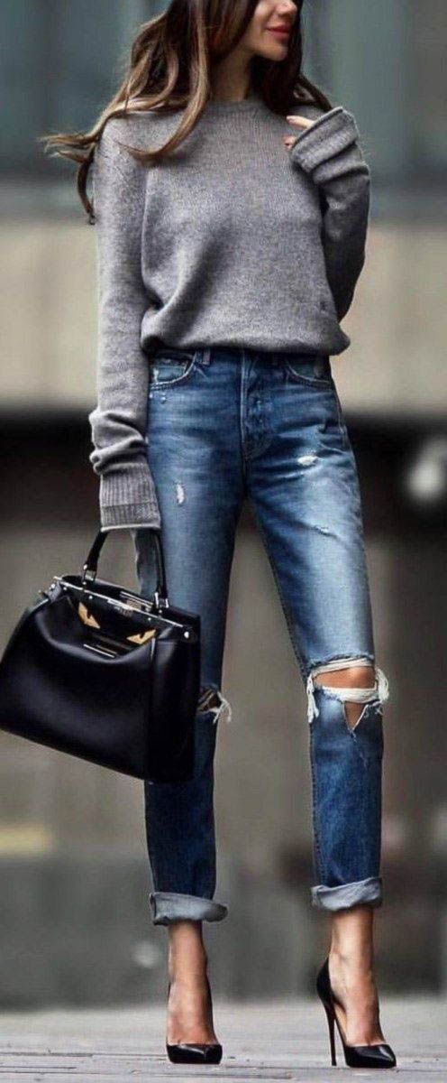 17 Chic Tote Bags for Work -   25 black style fashion
 ideas