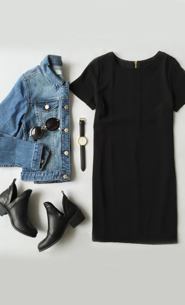 Shift and Shout Black Shift Dress -   25 black style fashion
 ideas