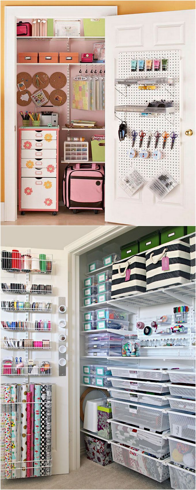 21 Great Ways to Easily Organize Your Workshop and Craft Room -   25 crafts storage closet
 ideas