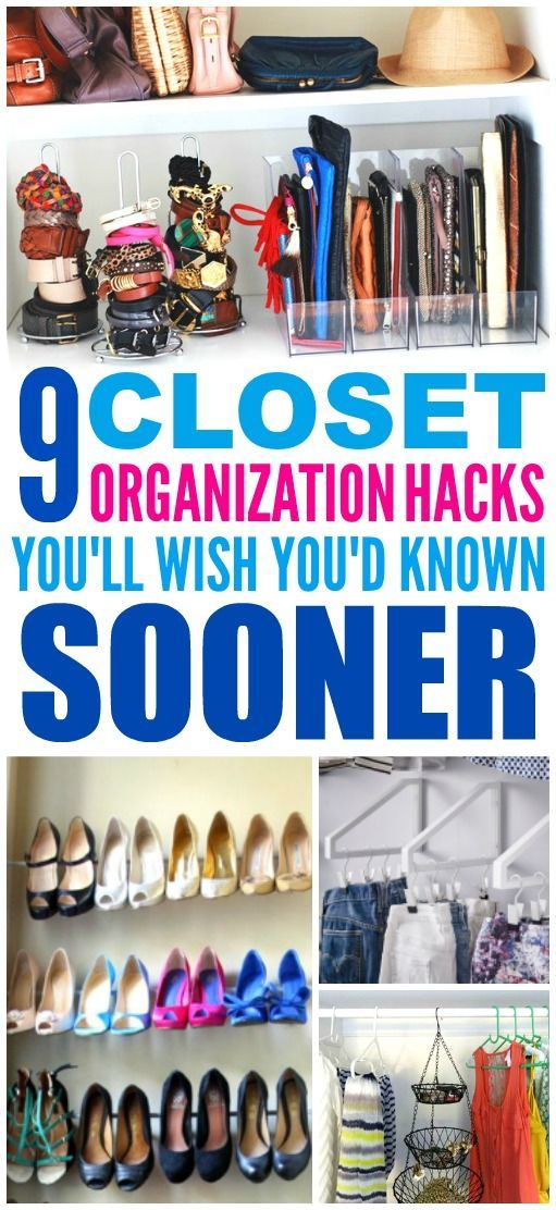 9 Closet Organization Hacks That Are Brilliantly Easy -   25 crafts storage closet
 ideas
