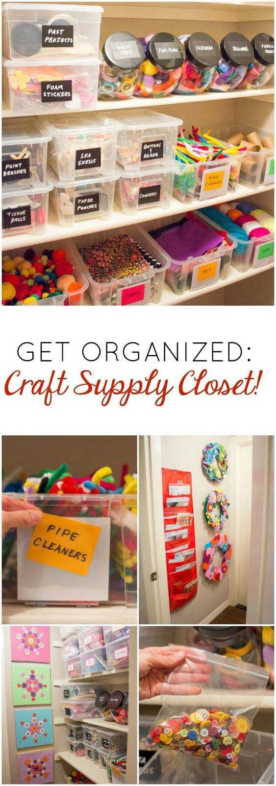The Craft Supplies Closet of My Dreams! -   25 crafts storage closet
 ideas