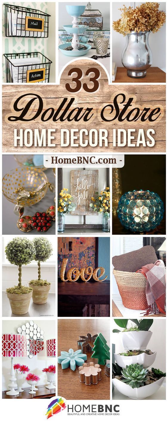 33 Impressive DIY Dollar Store Home Decor Ideas for Designers on a Budget -   25 dollar store summer decor
 ideas