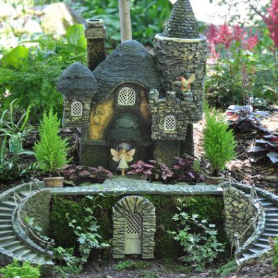 ... garden gallery fairy mansion -   25 fairy garden castle
 ideas