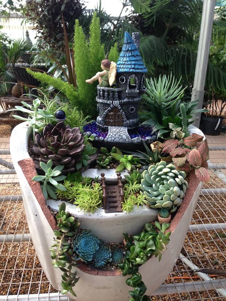 17 of The Coolest DIY Fairy Garden Ideas For Small Backyards -   25 fairy garden castle
 ideas