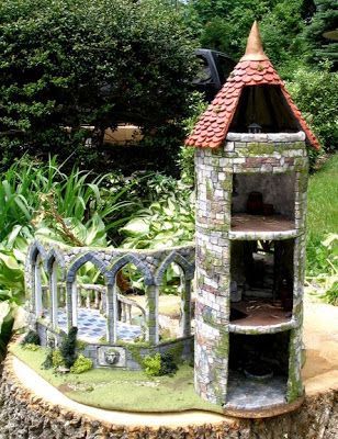 My Dream Dollhouse: Midnight in the Secret Garden by Christina Pardy -   25 fairy garden castle
 ideas