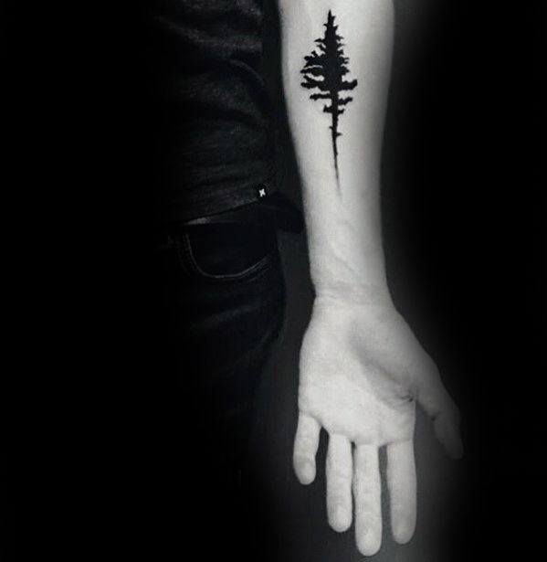 50 Simple Tree Tattoo Designs For Men - Forest Ink Ideas -   25 mens tattoo tree
 ideas