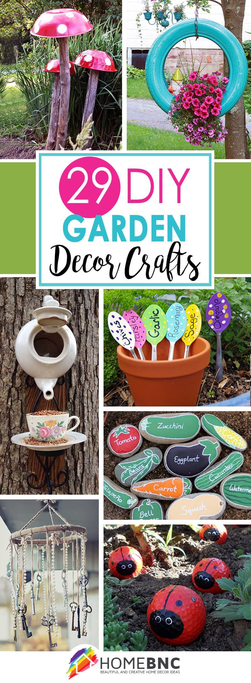 29 Cute DIY Garden Crafts You Can Make for Your Outdoor Space -   25 outdoor garden decoracion
 ideas