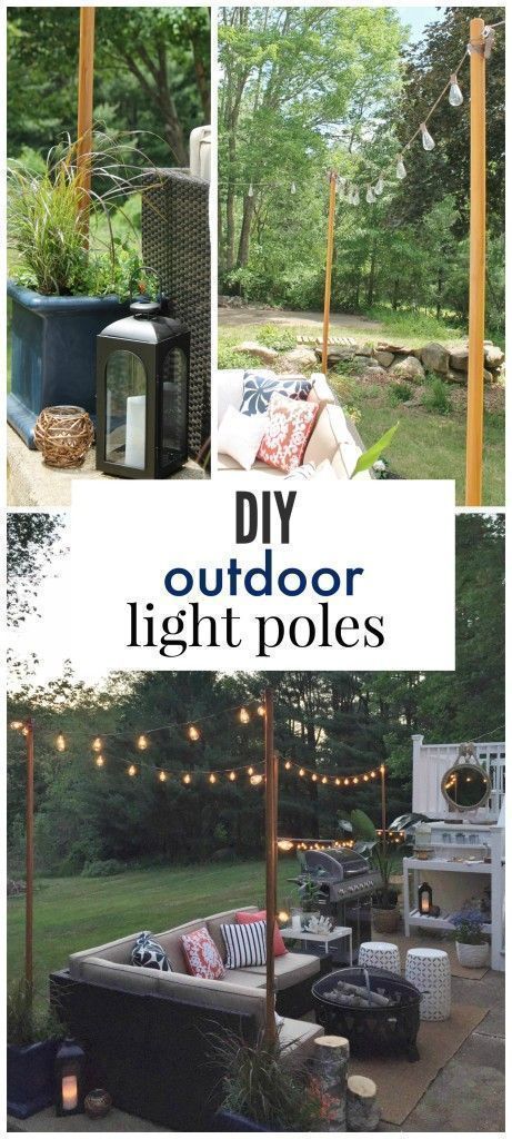 DIY Outdoor Light Poles -   25 outdoor garden decoracion
 ideas