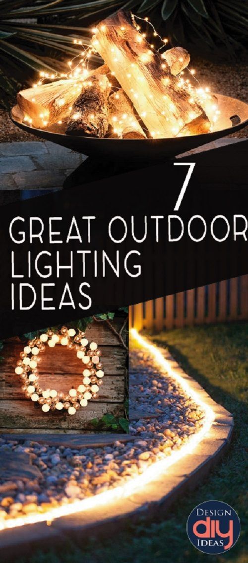 7 Great Ideas For Outdoor Lighting -   25 outdoor garden decoracion
 ideas