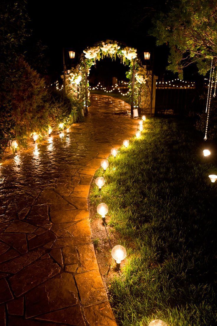 Shine On: 10 Stunning Lighting Effects To Brighten Up Your Wedding -   25 outdoor garden decoracion
 ideas
