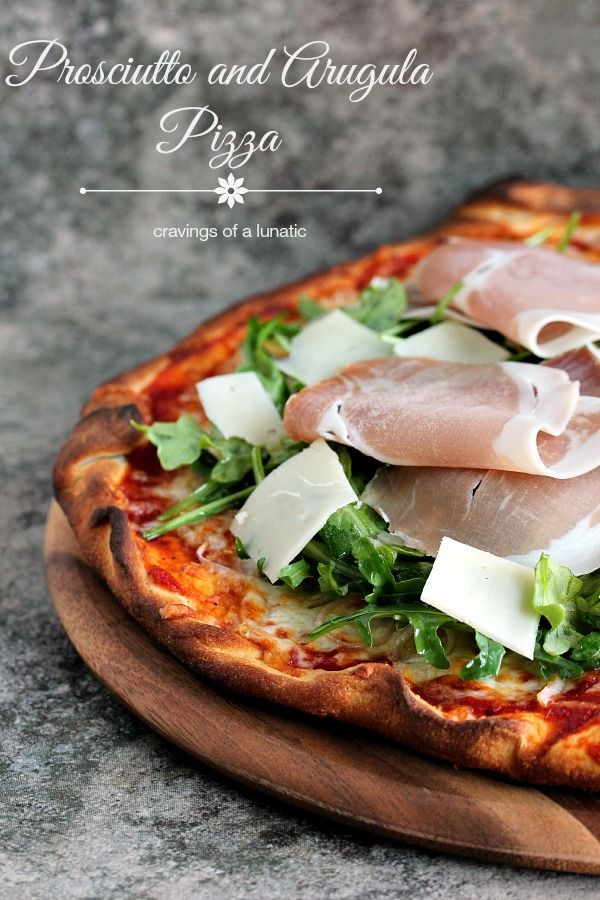 Prosciutto and Arugula Pizza | Simple to make yet full of flavour. Made in under 30 minutes, it's a winner in our house! -   25 pizza recipes prosciutto
 ideas