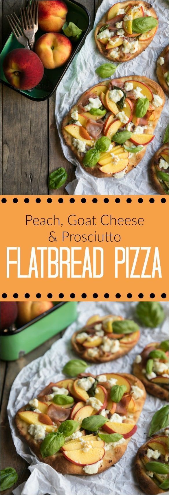 Peach, Goat Cheese and Prosciutto Flatbread Pizzas -   25 pizza recipes prosciutto
 ideas