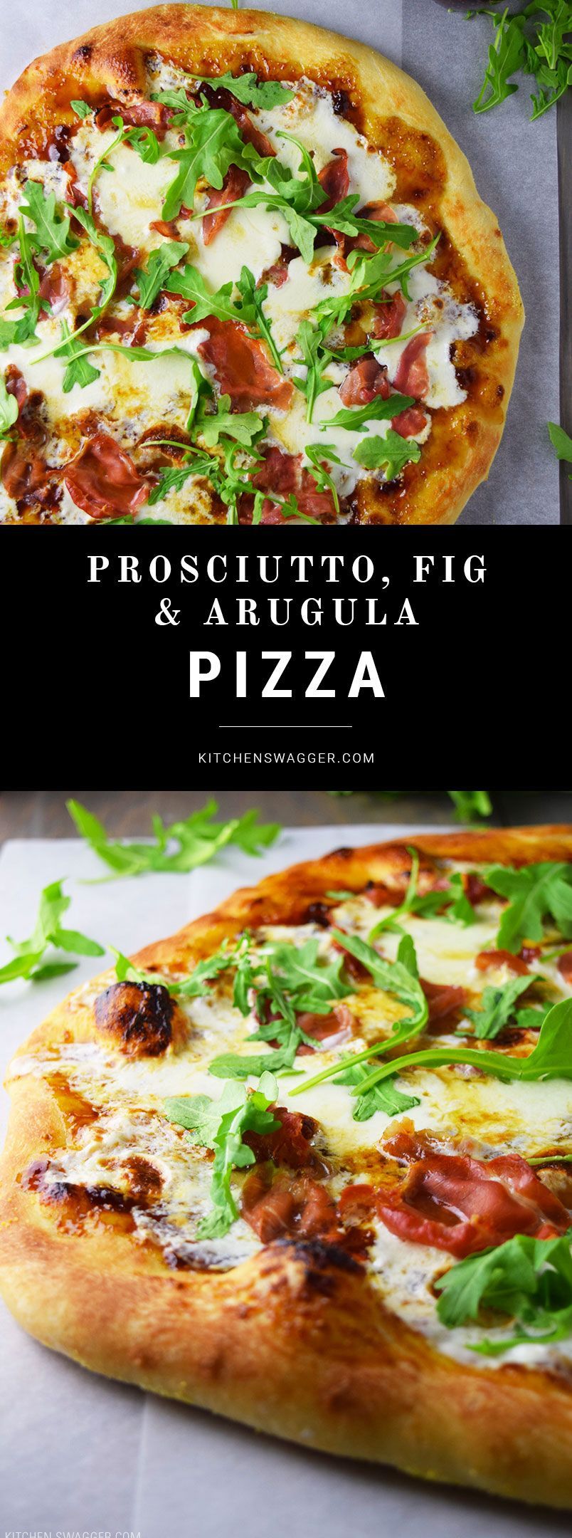Prosciutto, Fig, and Arugula Pizza -   25 pizza recipes prosciutto
 ideas