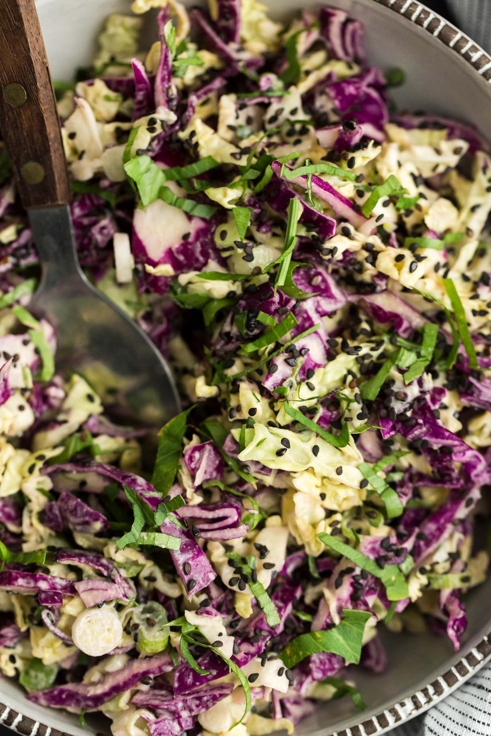 Tahini Cabbage Slaw -   25 savoy cabbage recipes
 ideas