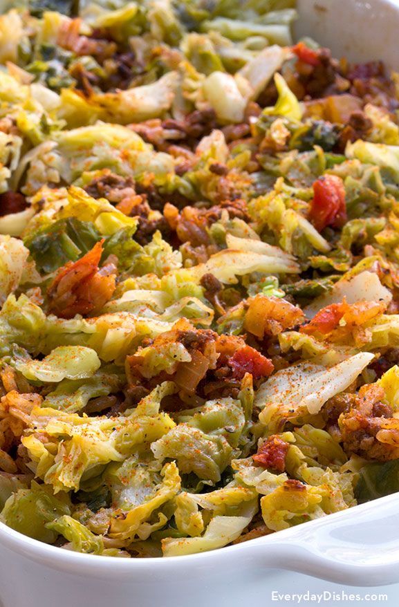 Stuffed Cabbage Casserole Recipe Made Low-Carb -   25 savoy cabbage recipes
 ideas