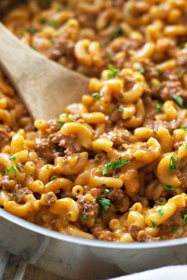 Homemade Hamburger Helper -just as quick and easy as the boxed stuff, but tastes way better! | countrysidecravings.com -   17 homemade hamburger recipes
 ideas